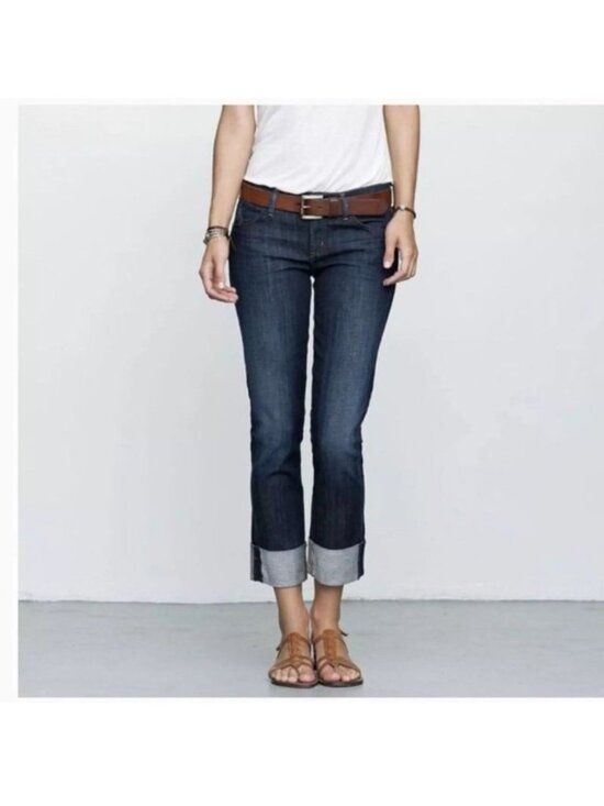 Citizens Of Humanity Denim - Citizens Of Humanity Womens Dani Cropped Straight Leg Jeans Size 29 Denim Blue